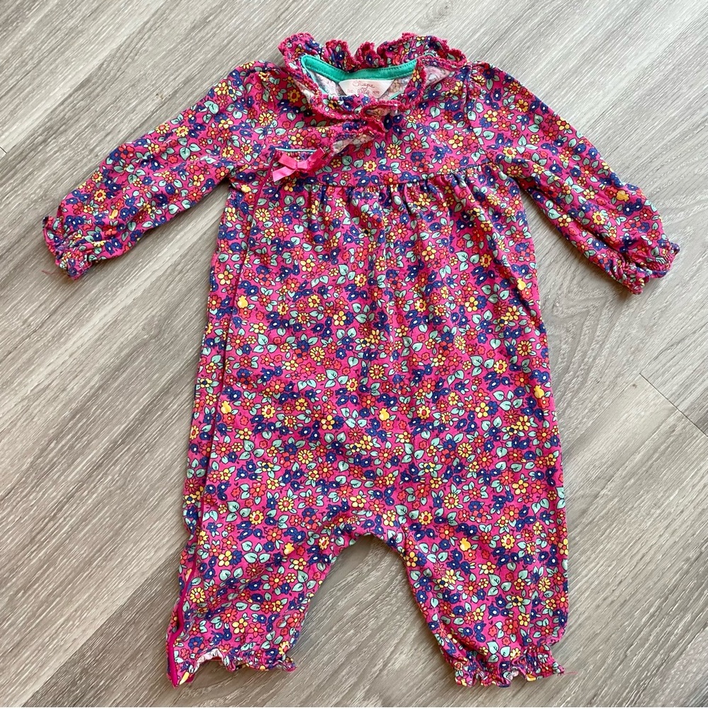 Vintage Chaps baby girl floral one piece bodysuit 3 months